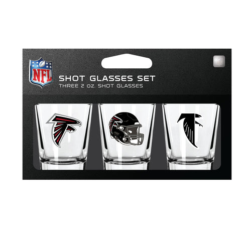 Atlanta Falcons Shot Glass Set 3 Pack - Mojo Licensing