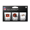 Cincinnati Bengals Shot Glass Set 3 Pack - Mojo Licensing