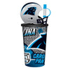 Carolina Panthers Helmet Cup 32oz Plastic with Straw - Mojo Licensing