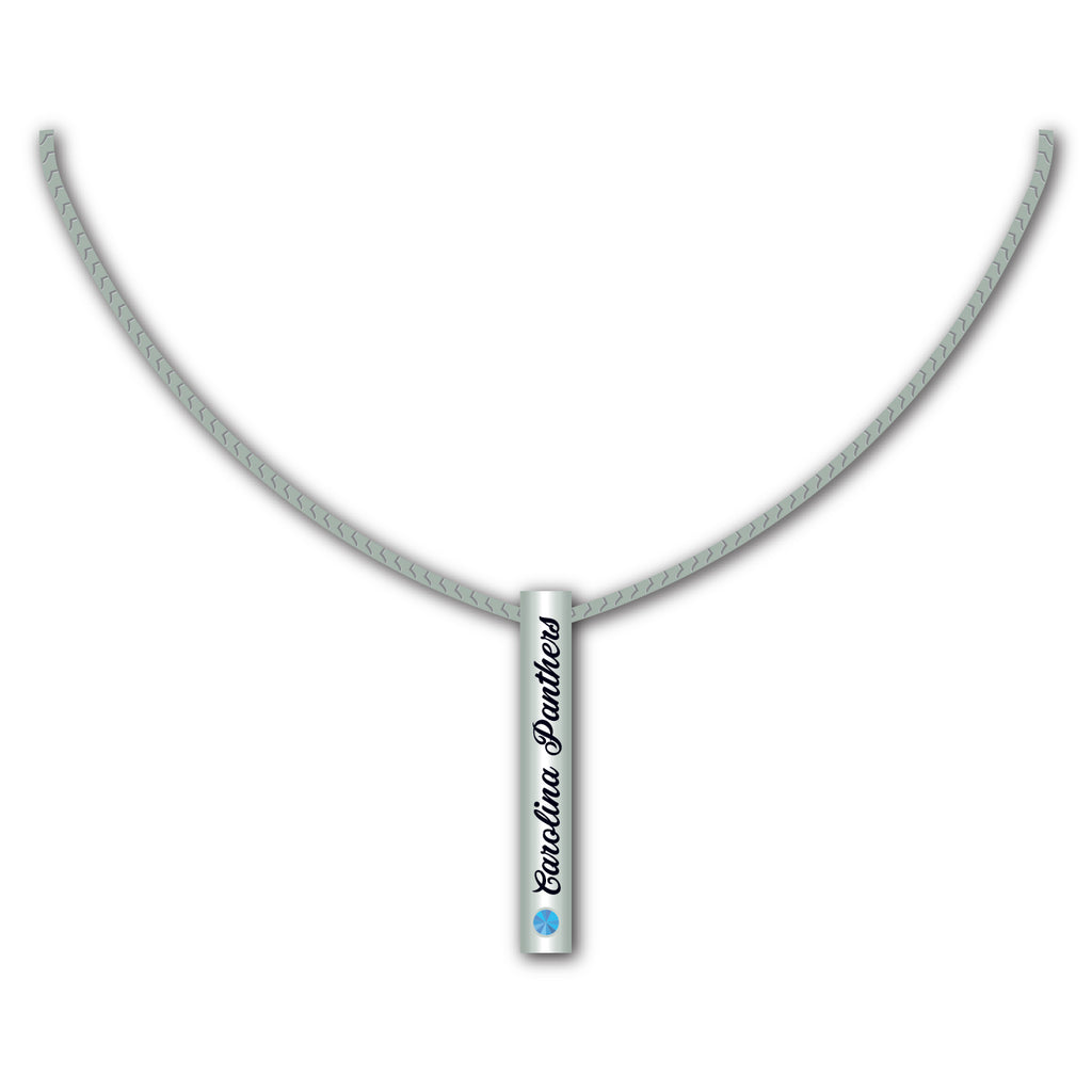 Carolina Panthers Necklace Silver Bar - Mojo Licensing