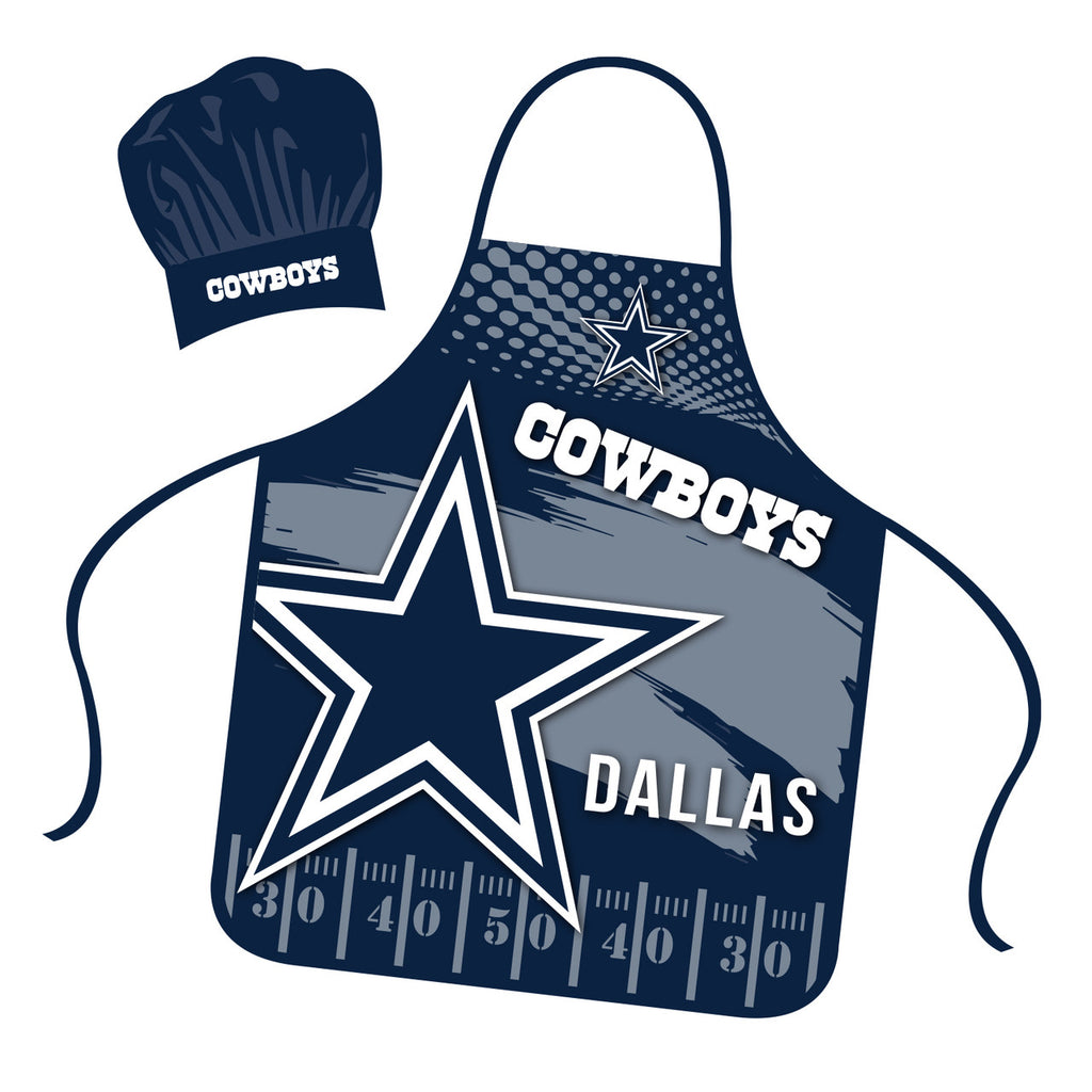 Dallas Cowboys Chef Hat and Apron Set - Mojo Licensing