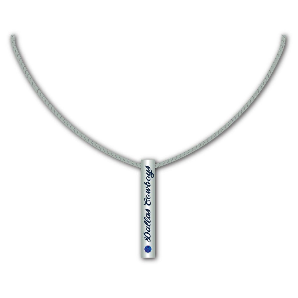 Dallas Cowboys Necklace Silver Bar - Mojo Licensing