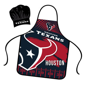 Houston Texans Chef Hat and Apron Set - Mojo Licensing