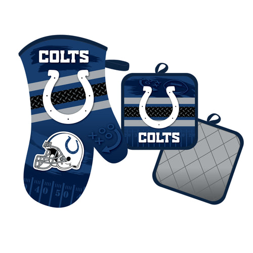Indianapolis Colts Oven Mitt and Pot Holder Set - Mojo Licensing