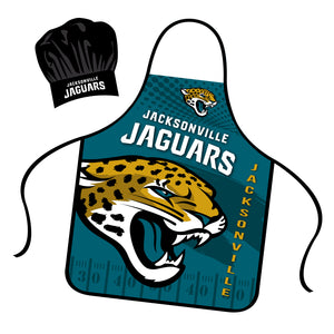 Jacksonville Jaguars Chef Hat and Apron Set - Mojo Licensing