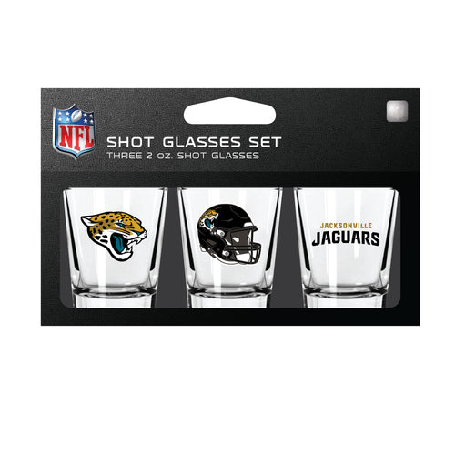 Jacksonville Jaguars Shot Glass Set 3 Pack - Mojo Licensing
