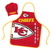 Kansas City Chiefs Chef Hat and Apron Set - Mojo Licensing