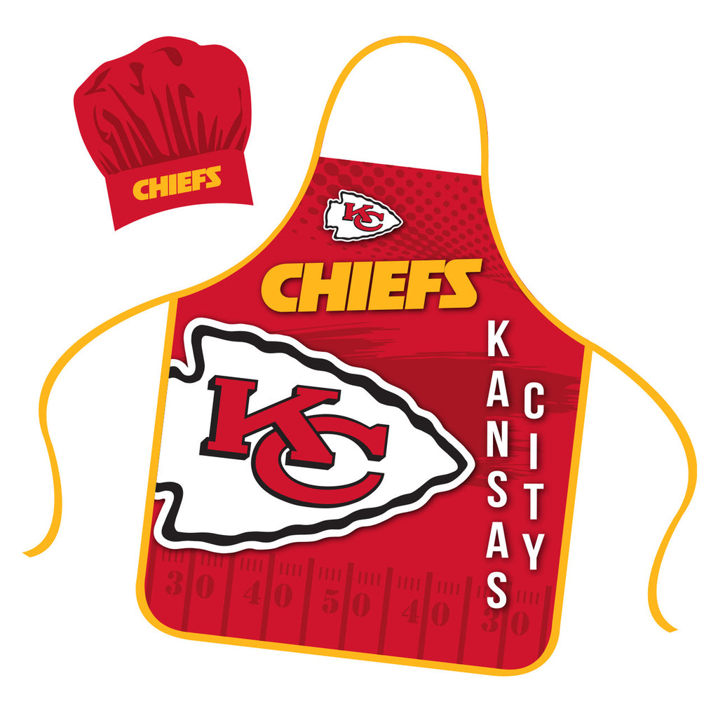 Kansas City Chiefs Chef Hat and Apron Set - 1
