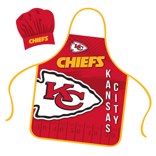Kansas City Chiefs Chef Hat and Apron Set - 1