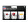 Kansas City Chiefs Shot Glass Set 3 Pack - Mojo Licensing