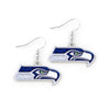 Seattle Seahawks Earrings Glitter Dazzle - Aminco