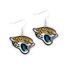 Jacksonville Jaguars Earrings Glitter Dazzle - Aminco