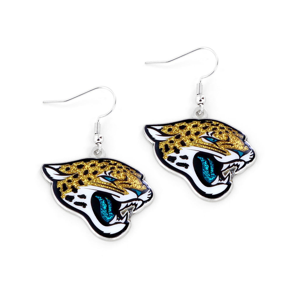 Jacksonville Jaguars Earrings Glitter Dazzle - Aminco