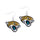 Jacksonville Jaguars Earrings Glitter Dazzle - Aminco