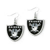 Las Vegas Raiders Earrings Glitter Dazzle - Aminco