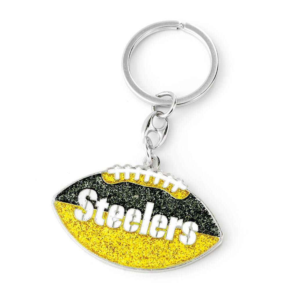 Pittsburgh Steelers Keychain Football Glitter - Aminco