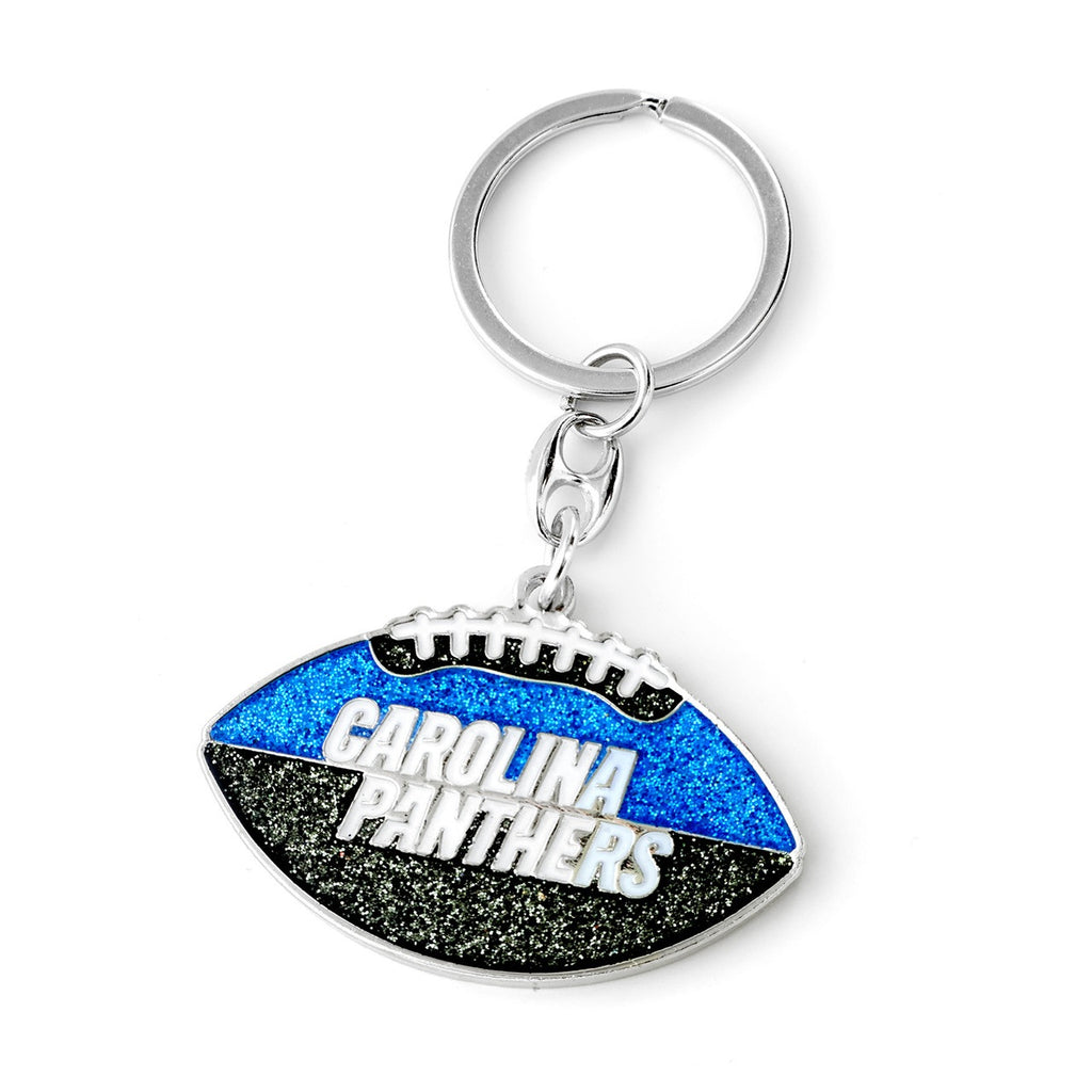 Carolina Panthers Keychain Football Glitter - Aminco