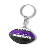 Baltimore Ravens Keychain Football Glitter - Aminco