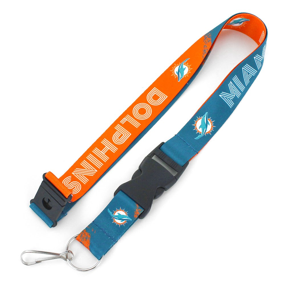 Miami Dolphins Lanyard Crossfade Design - Aminco