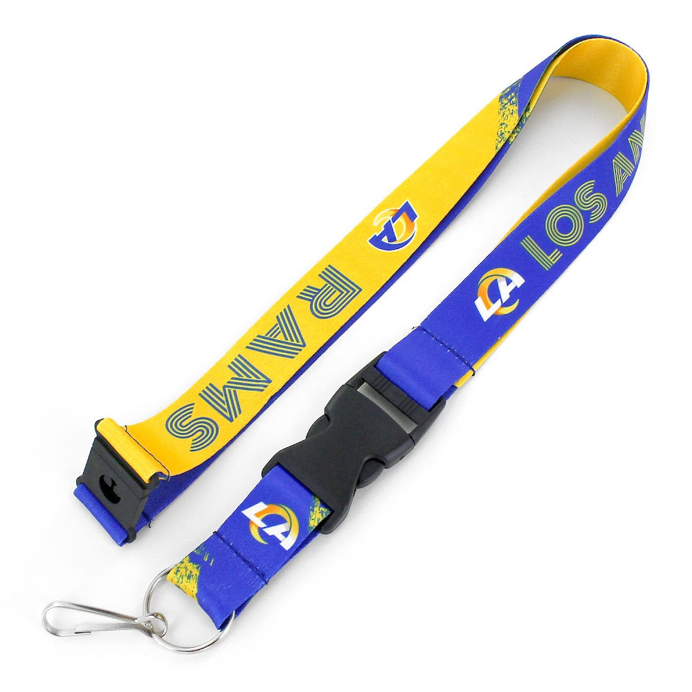 Los Angeles Rams Lanyard Crossfade Design - Aminco