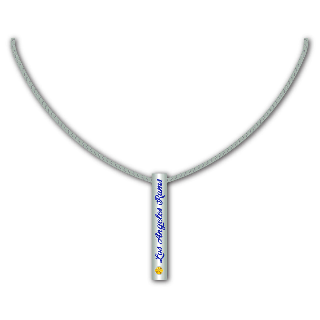 Los Angeles Rams Necklace Silver Bar - Mojo Licensing