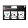 Miami Dolphins Shot Glass Set 3 Pack - Mojo Licensing