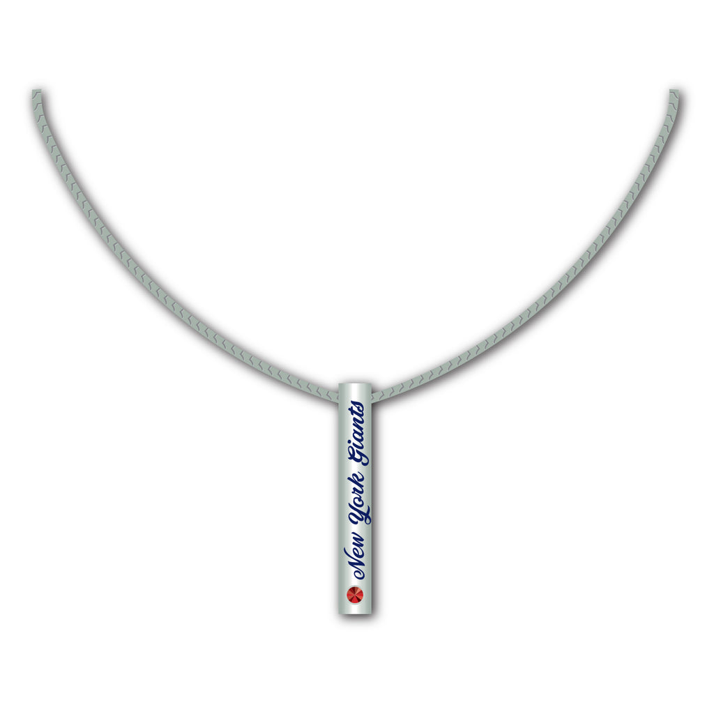 New York Giants Necklace Silver Bar - Mojo Licensing