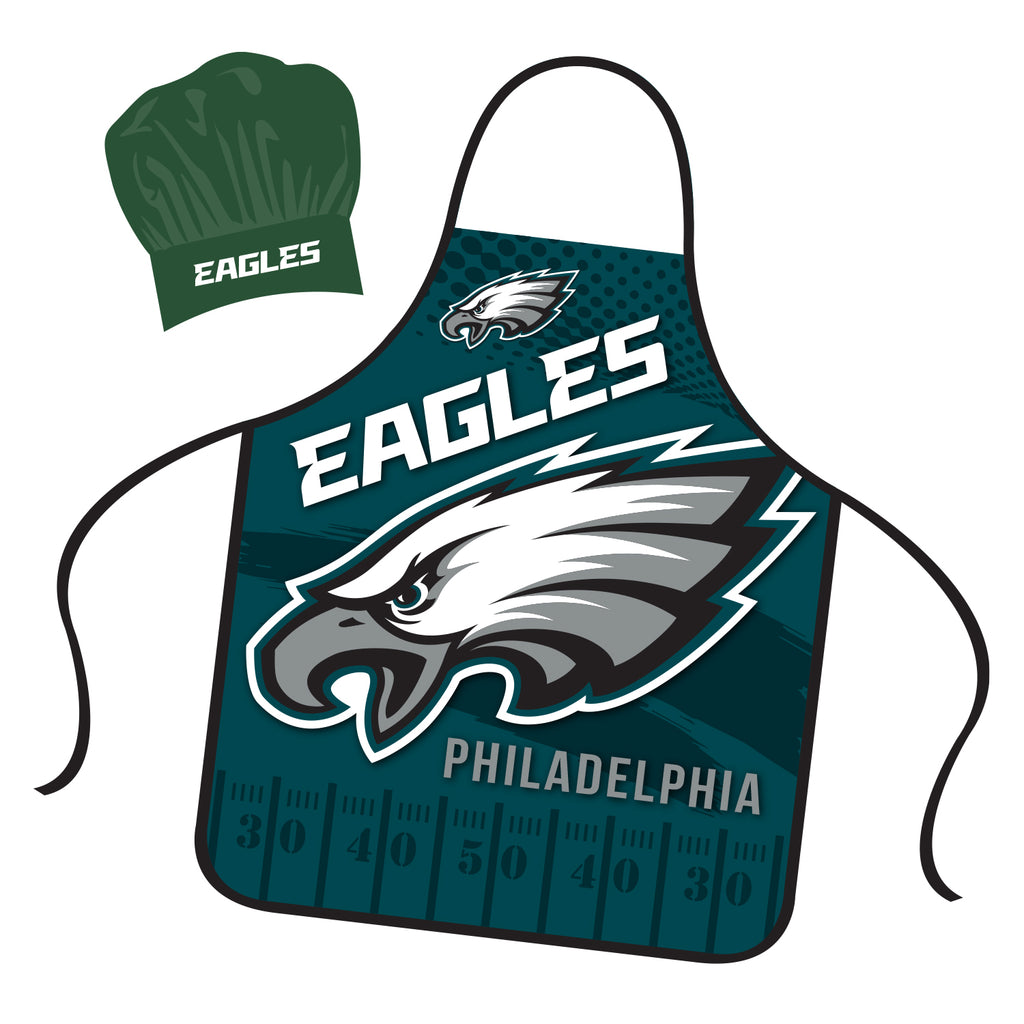 Philadelphia Eagles Chef Hat and Apron Set - Mojo Licensing