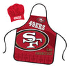 San Francisco 49ers Chef Hat and Apron Set - Mojo Licensing