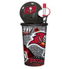 Tampa Bay Buccaneers Helmet Cup 32oz Plastic with Straw - Mojo Licensing