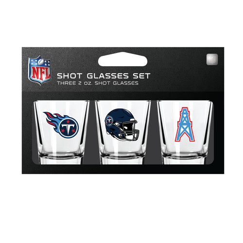 Tennessee Titans Shot Glass Set 3 Pack - Mojo Licensing