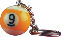 Action NI9BK1 9 Ball Key Chain Novelty Items