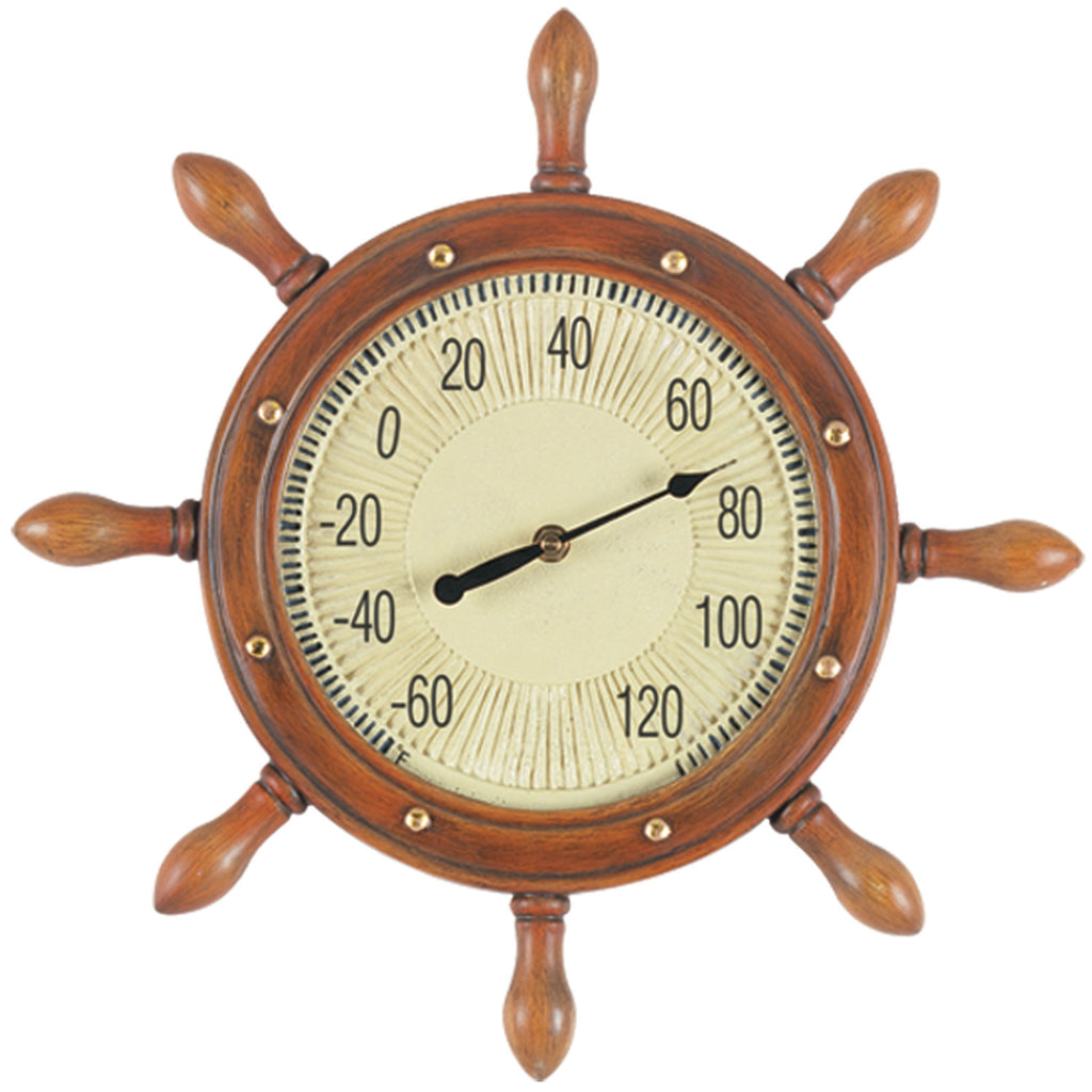 16'' W CAPTAINS WHEEL THERMOMETER