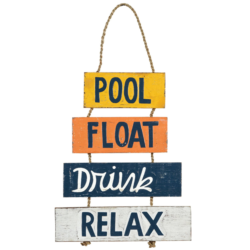 POOL, FLOAT, DRINK, RELAX