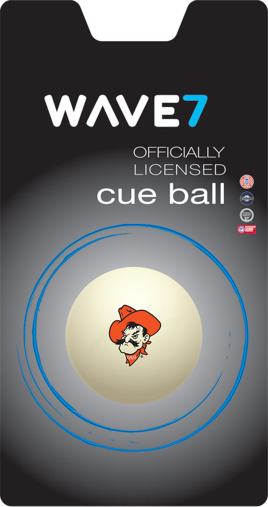 OKLAHOMA STATE CUE BALL WHITE - OKSBBC500X