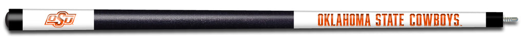 OKLAHOMA STATE ENGRAVED BILLIARD CUE WHITE / ORANGE - OKSBCE201