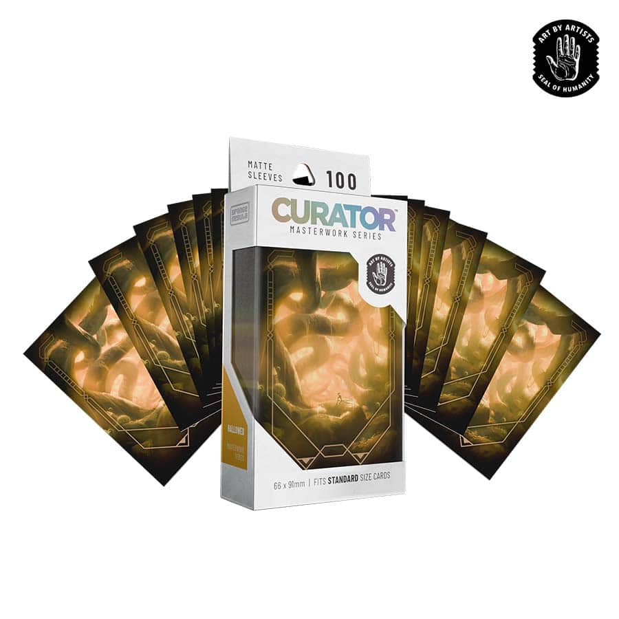 Orange Nebula: Curator: Masterwork Sleeves: Hallowed (Sergio Chaves) (100Ct)