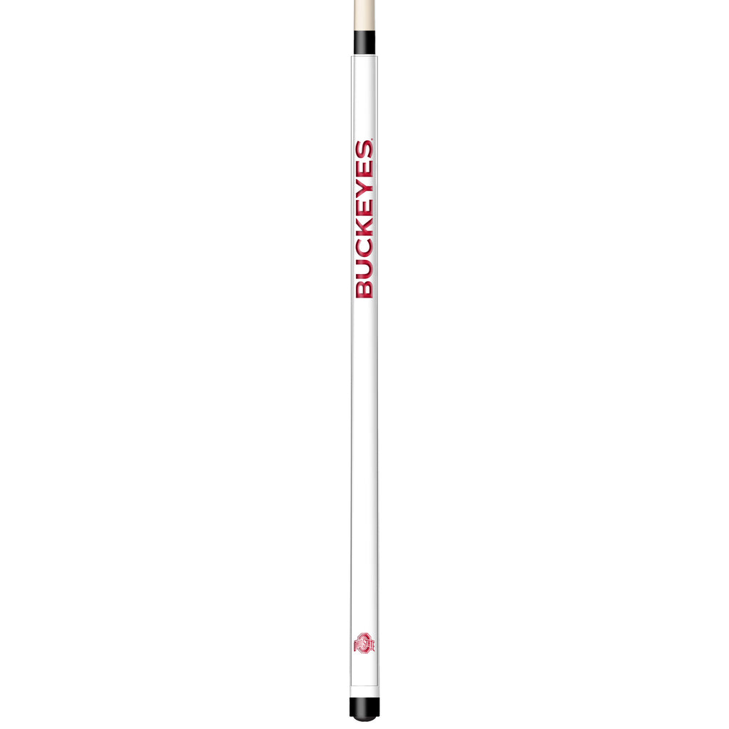 OHIO STATE ENGRAVED BILLIARD CUE WHITE / SCARLET - OSUBCE101-JR