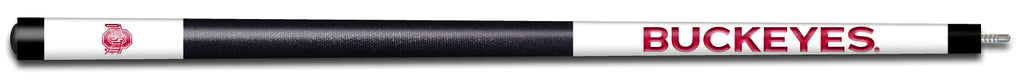 OHIO STATE ENGRAVED BILLIARD CUE WHITE / SCARLET - OSUBCE101