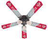 OHIO STATE CEILING FAN - 52'' SCARLET/GRAY - OSUFAN100-52