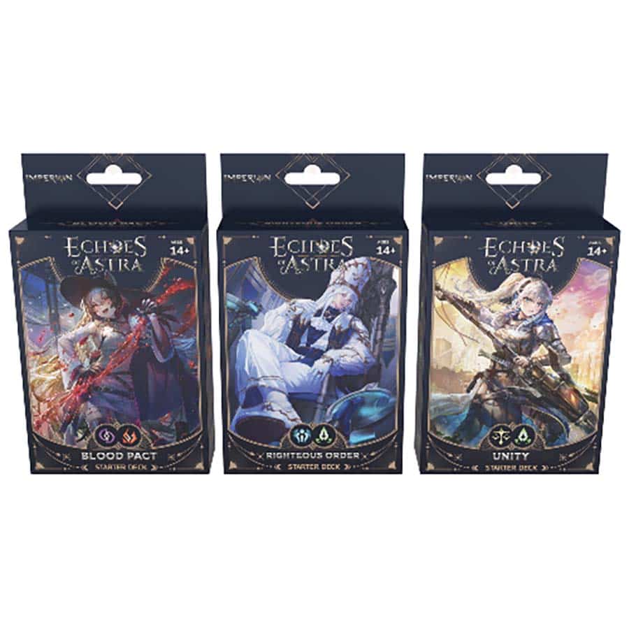 Parhelion Studio -  Echoes Of Astra Tcg: Imperion Starter Deck Display Bundle (9Ct Assortment) Pre-Order