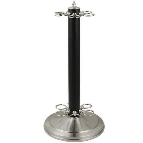 24''H POOL CUE HOLDER-LTHR BLK