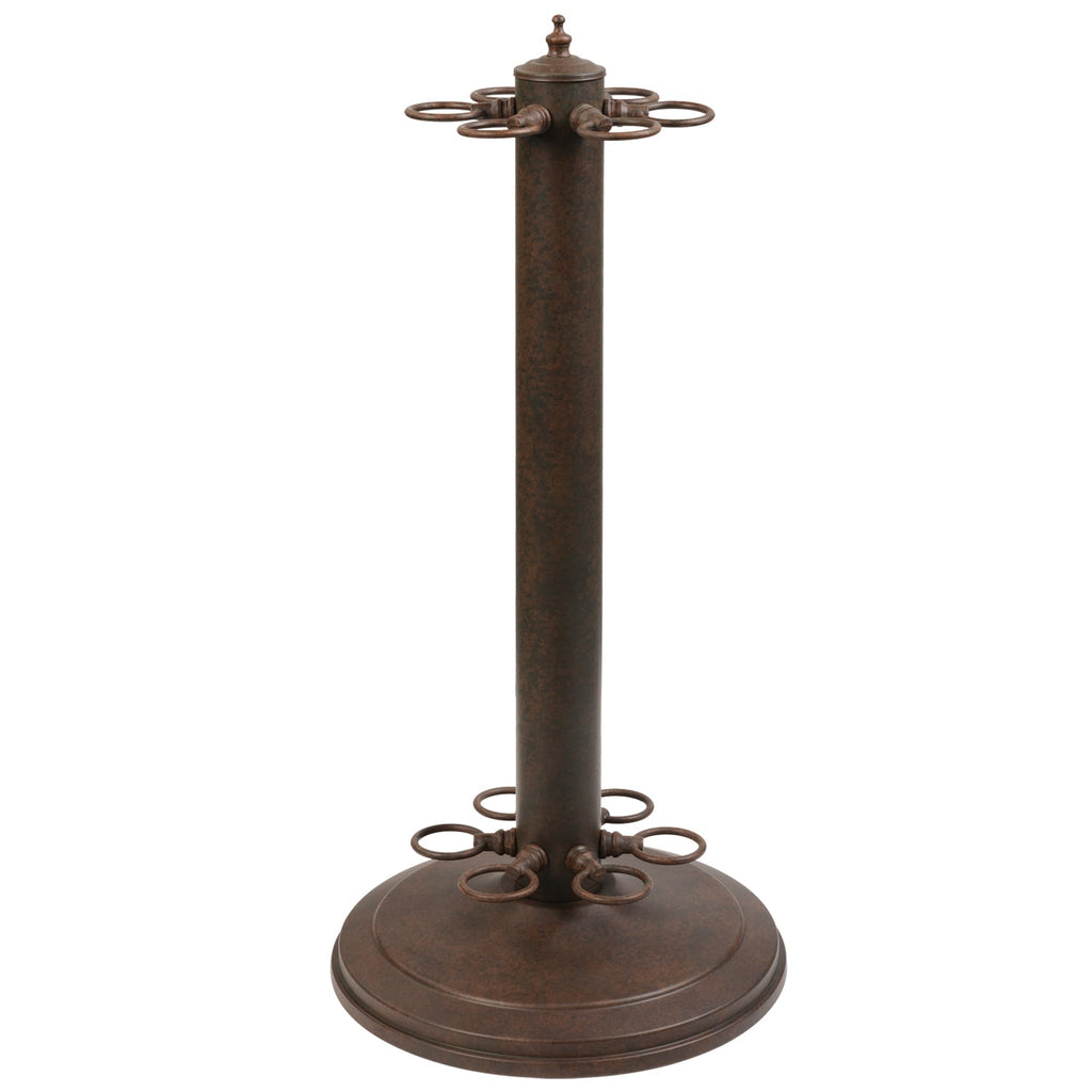 24''H POOL CUE HOLDER-OLD BROWN