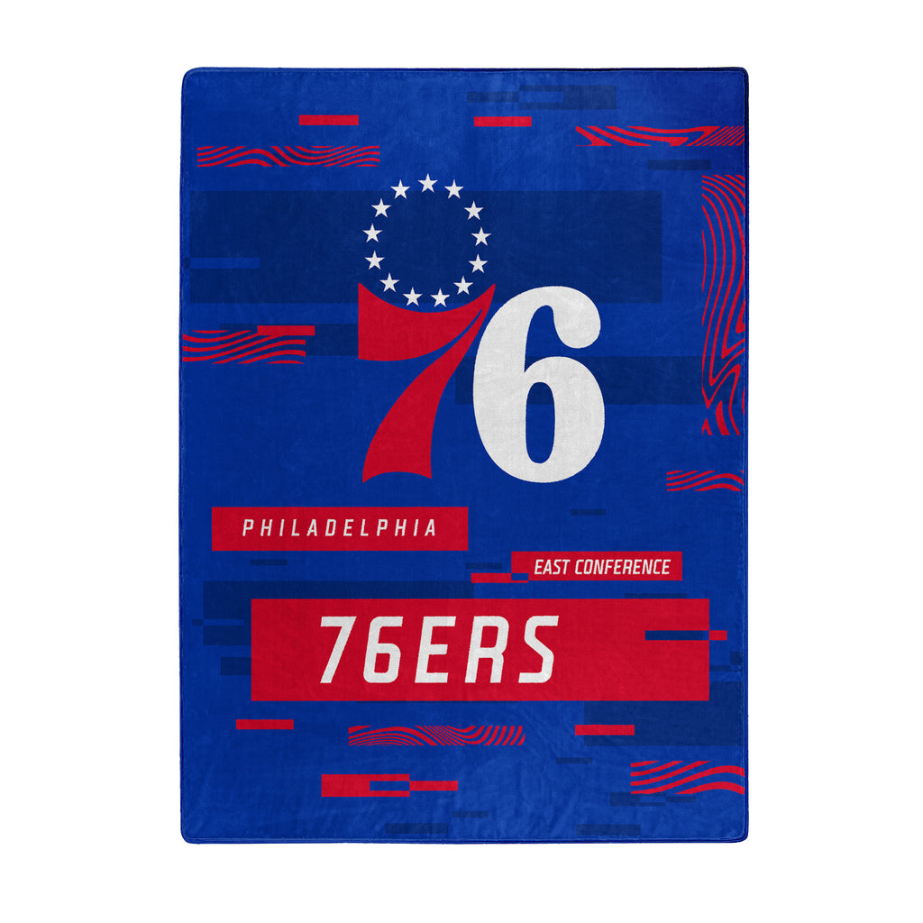 Philadelphia 76ers Blanket 60x80 Raschel Digitize Design - The Northwest Company