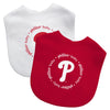 Philadelphia Phillies Baby Bib 2 Pack - Masterpieces Puzzle Company