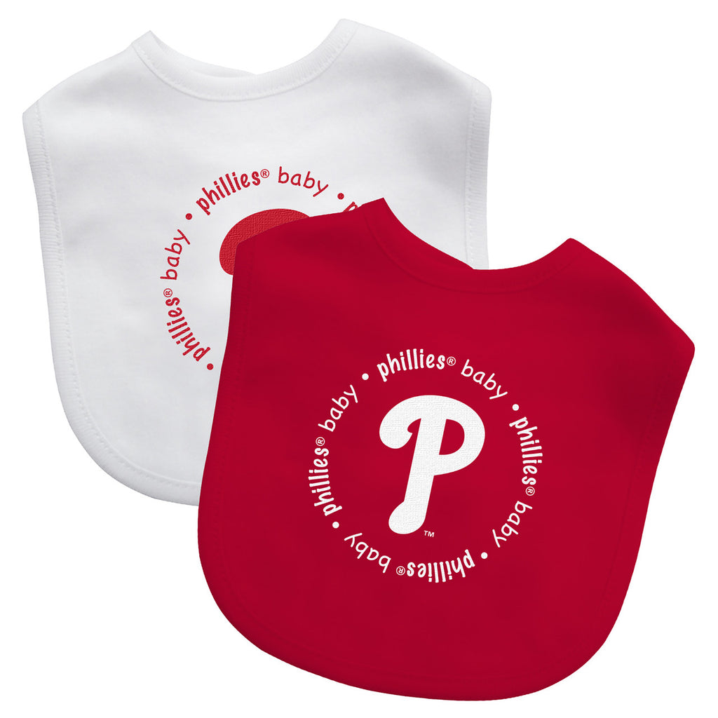 Philadelphia Phillies Baby Bib 2 Pack - Masterpieces Puzzle Company