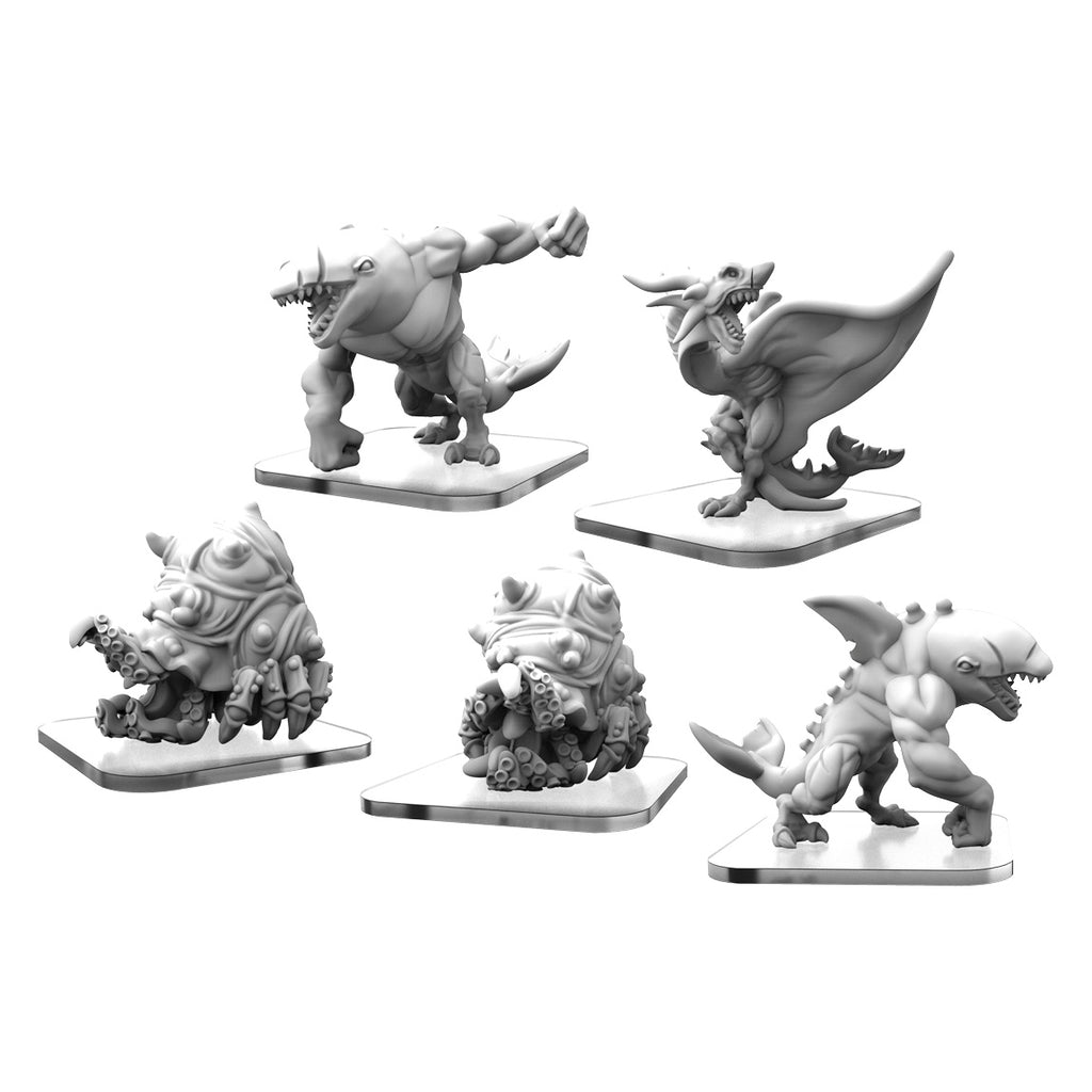 Privateer Press - Monsterpocalypse: Tritons - Kraken Hatchlings - Orca Huntsmen & Sea Dragon