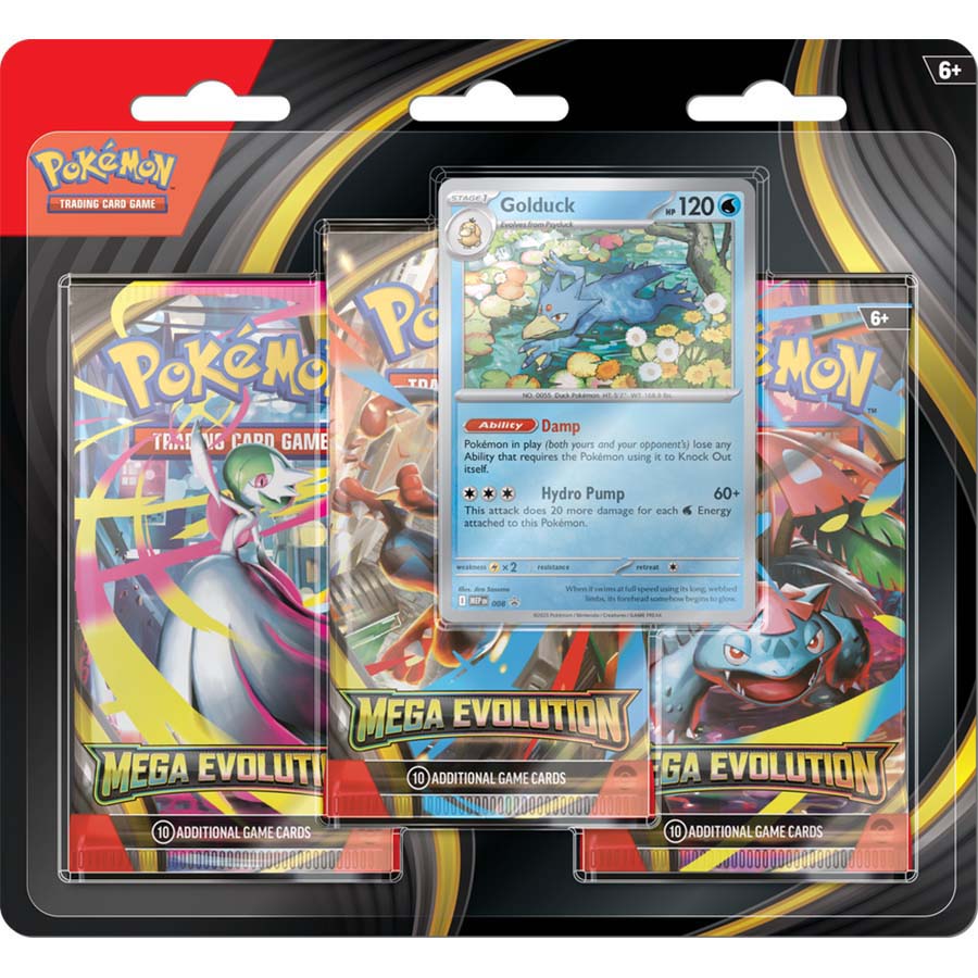 Pokemon Company Int -  Pokemon Tcg: Mega Evolution (Me01) Three-Booster Blister (24Ct) Pre-Order