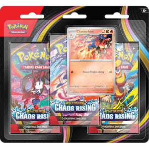 Pokemon Company Int -  Pokemon Tcg: Mega Evolution Chaos Rising (Me04) Three-Booster Blister (24Ct Case)