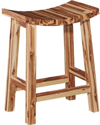 Powell D1020B16BS 30 x 20 x 12.25 in. Dale Saddle Bar Stool  Light Natural